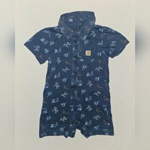 Carhartt Baby Boys’ “Tools” One-Piece Romper With Collar Size 24M